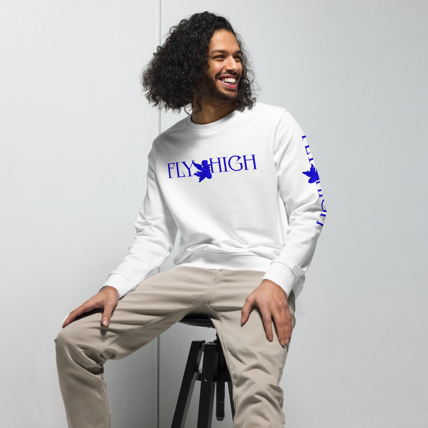 Fly High Unisex organic sweatshirt