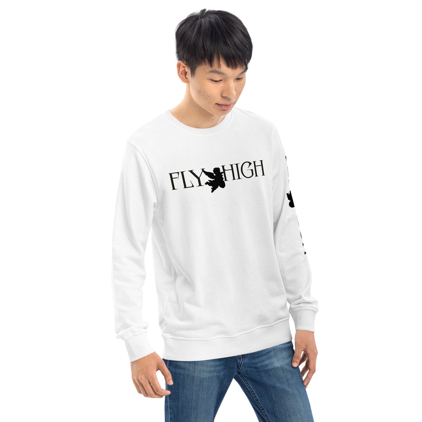 Fly High Unisex organic sweatshirt