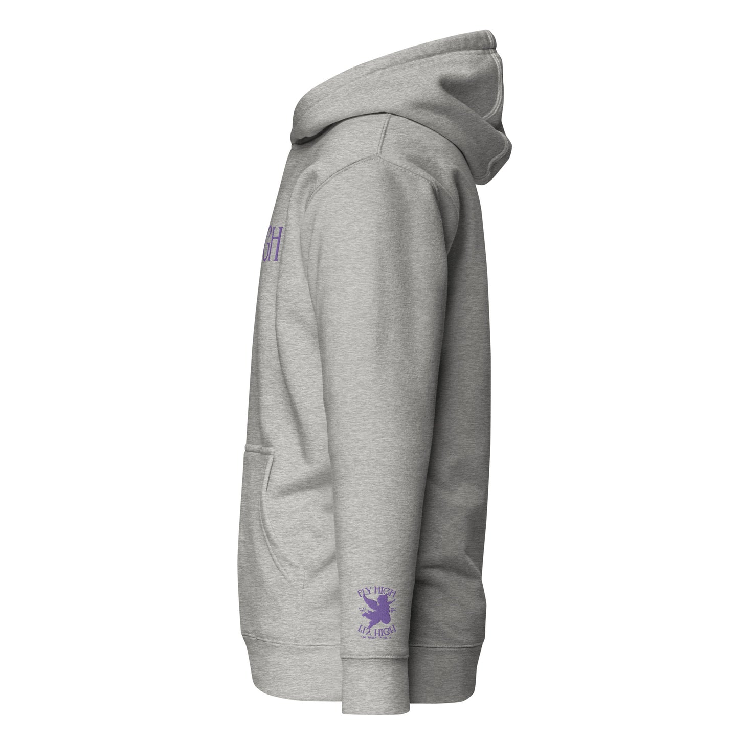 Embroidered Fly High Unisex Hoodie